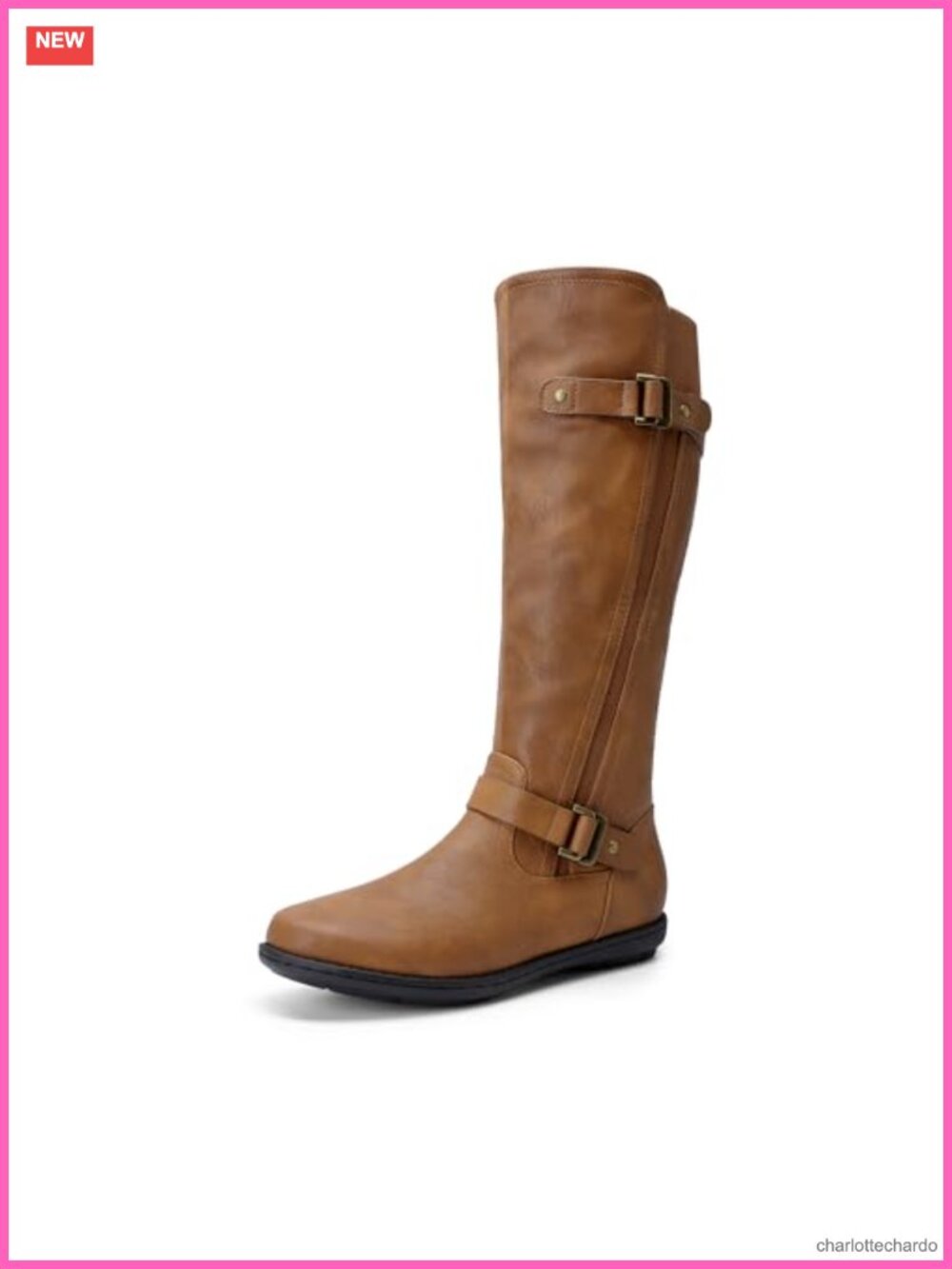 Women's Faux Fur Lined Knee High Winter Boots Side Zip Flat Boots